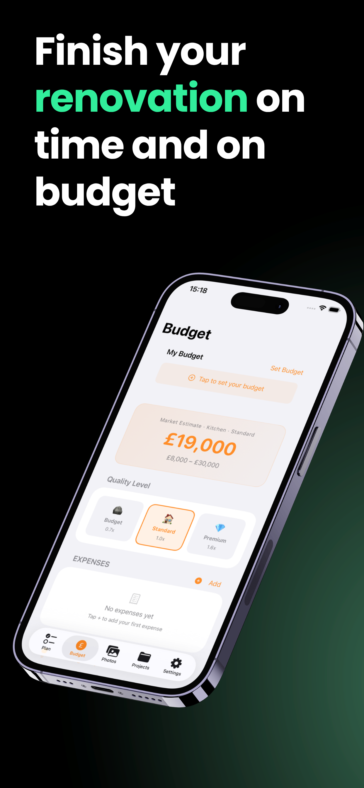 Finish your renovation on time and on budget